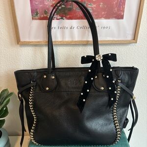 Coach 34398 Tatum Leather Black Tote Shoulder Handbag #coach #leather 🖤✨